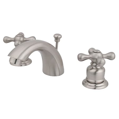 Kingston Brass KB958AX Mini-Widespread Bathroom Faucet, Brushed Nickel KB958AX